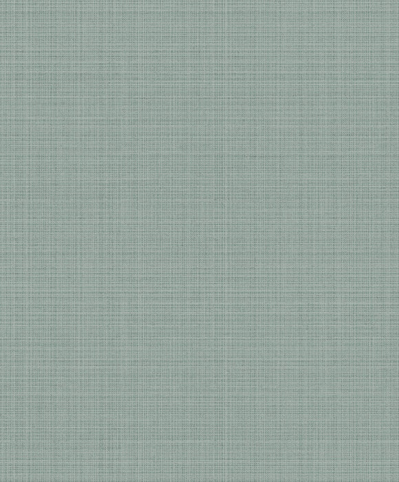 Seabrook Designs Crosshatch Linen Metallic Sea Green Wallpaper 2231904