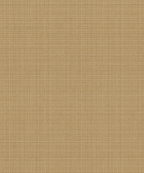 Seabrook Designs Crosshatch Linen Metallic Antique Brass Wallpaper 2231915