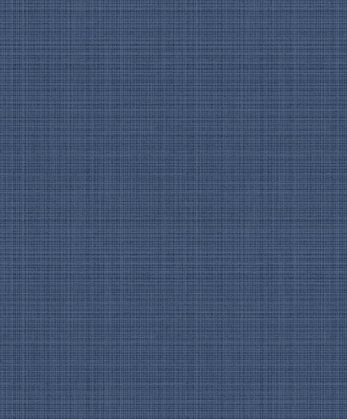 Seabrook Designs Crosshatch Linen Metallic Storm Blue Wallpaper 2231922