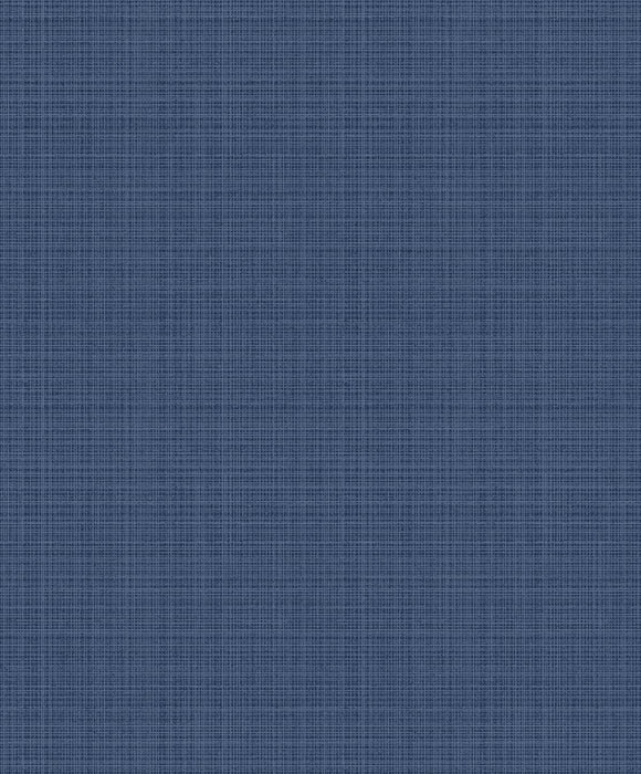 Seabrook Designs Crosshatch Linen Metallic Storm Blue Wallpaper 2231922