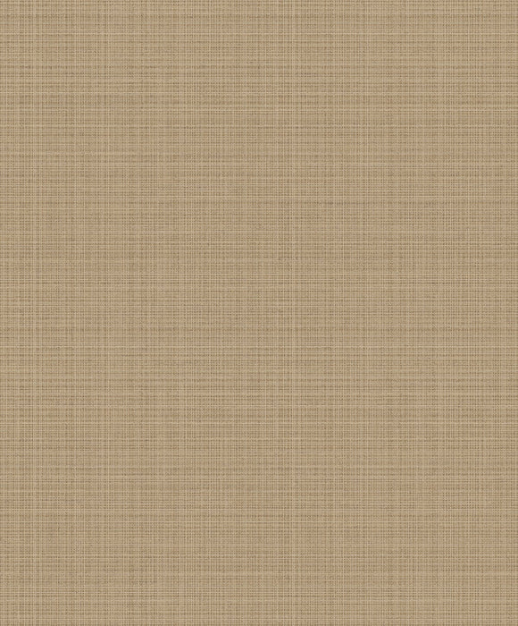 Seabrook Designs Crosshatch Linen Metallic Taupe Wallpaper 2231928