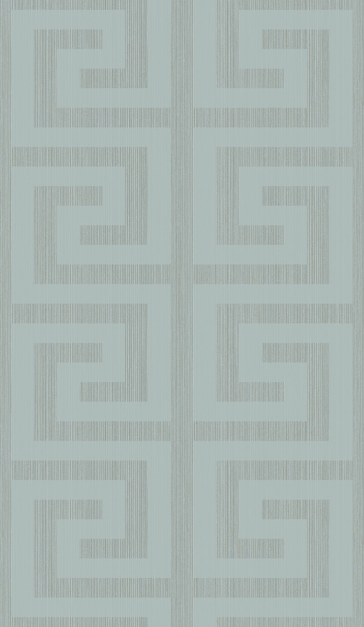 Seabrook Designs Greek Key Metallic Sea Green Wallpaper 2232004