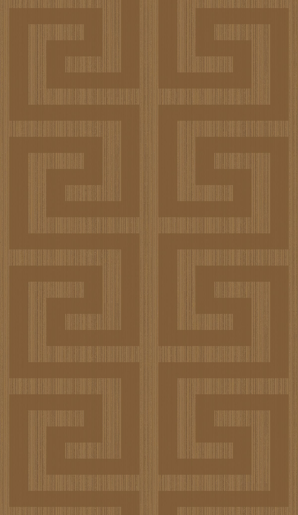 Seabrook Designs Greek Key Metallic Terra Cotta Wallpaper 2232006