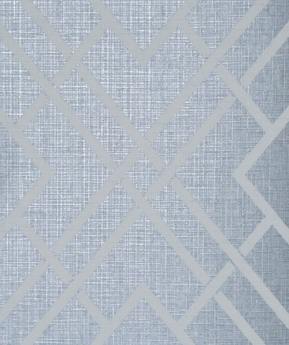 Seabrook Designs Diamond Lattice Metallic Slate Blue Wallpaper 2232202