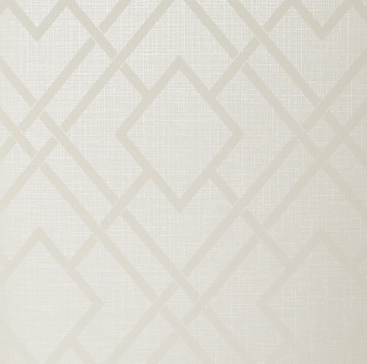 Seabrook Designs Diamond Lattice Metallic Ivory Wallpaper 2232203