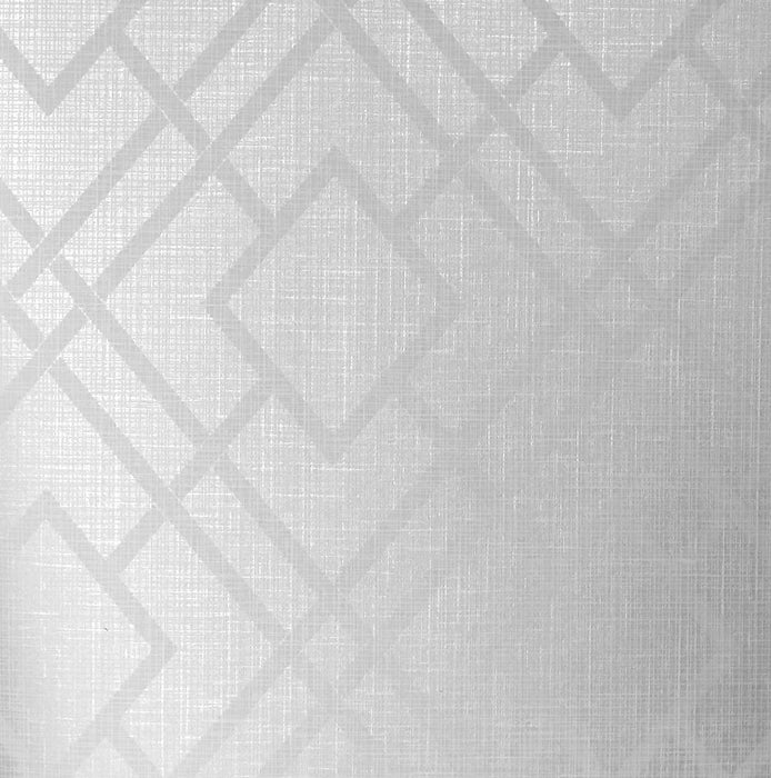 Seabrook Designs Diamond Lattice Gray Mist & Metallic Silver Wallpaper Sample 2232217