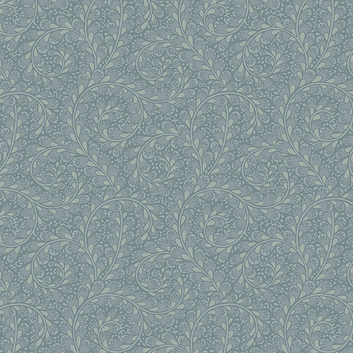 Schumacher Wild Ferns Blue Wallpaper 2254