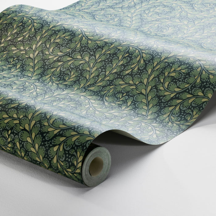 Schumacher Wild Ferns Spruce Wallpaper 2258