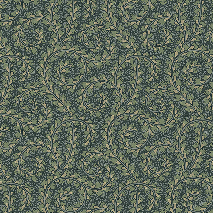 Schumacher Wild Ferns Spruce Wallpaper 2258