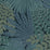 Schumacher Velvet Leaves Spruce And Blue Wallpaper 2261