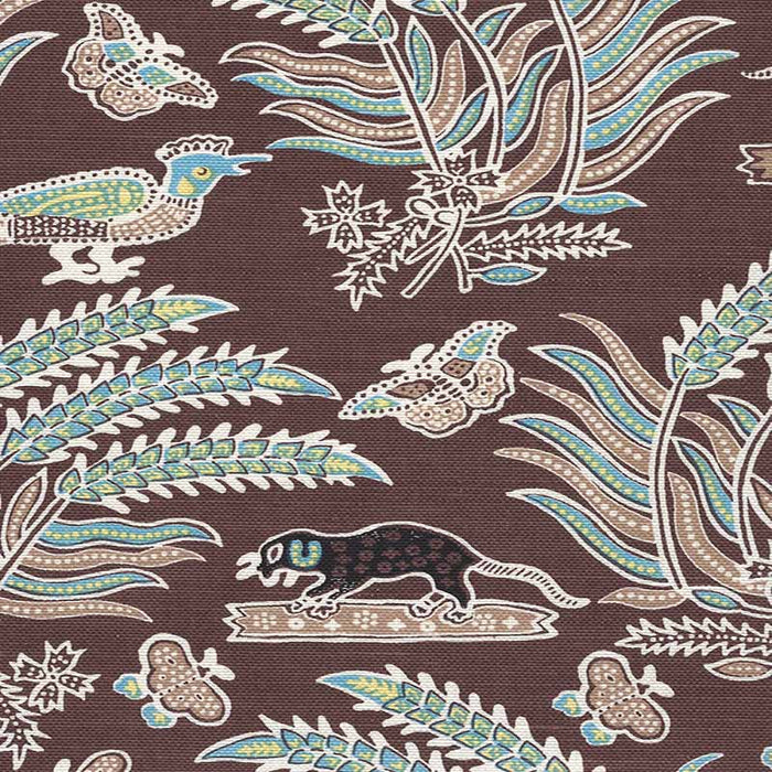 China Seas Malay Batik Brown Fabric 2320-10