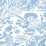 China Seas San Marco Zibby Blue Wallpaper Sample 2330-ZBWP