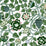 Seabrook Designs Pieni Tiara Emerald, Jade, And Light Blue Wallpaper Sample 23332X