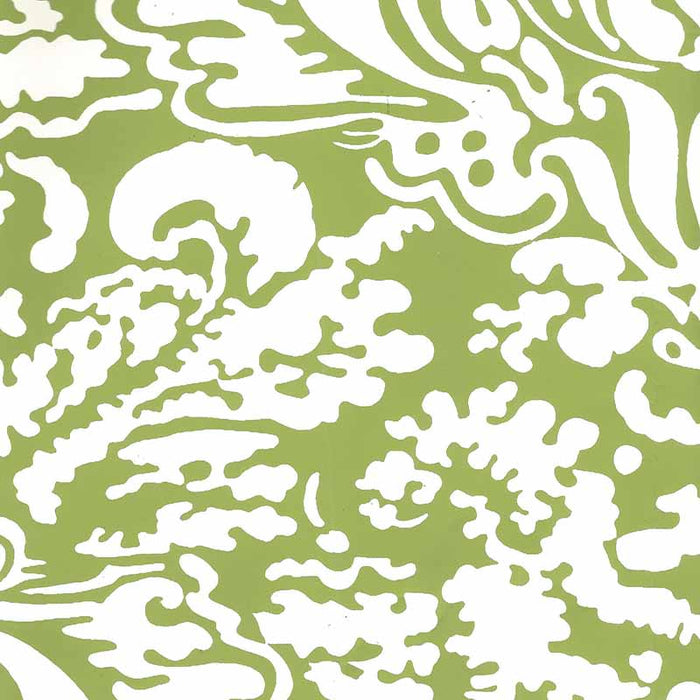 China Seas San Marco Reverse Chartreuse Wallpaper Sample 2335-28WP