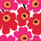 Seabrook Designs Unikko Scarlet And Coral Wallpaper Sample 23354X