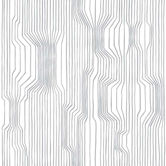 Seabrook Designs Frekvenssi Gray And Eggshell Wallpaper Sample 23366X