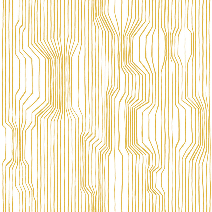 Seabrook Designs Frekvenssi Mustard And Eggshell Wallpaper 23367X