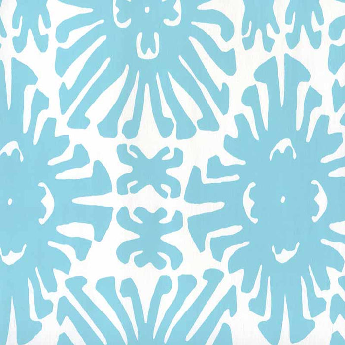 China Seas Sigourney Small Scale Turquoise Wallpaper Sample 2475WP-01