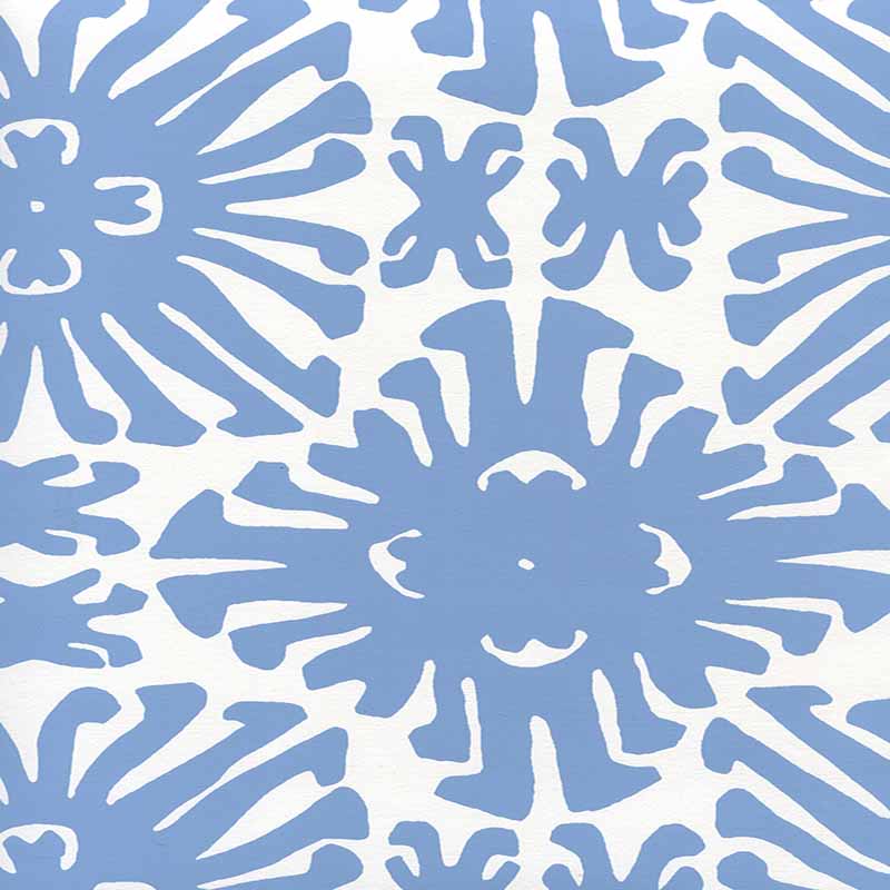 China Seas Sigourney Small Scale New Blue Wallpaper 2475WP-12