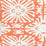 China Seas Sigourney Reverse Small Scale Orange Fabric Sample 2485-04