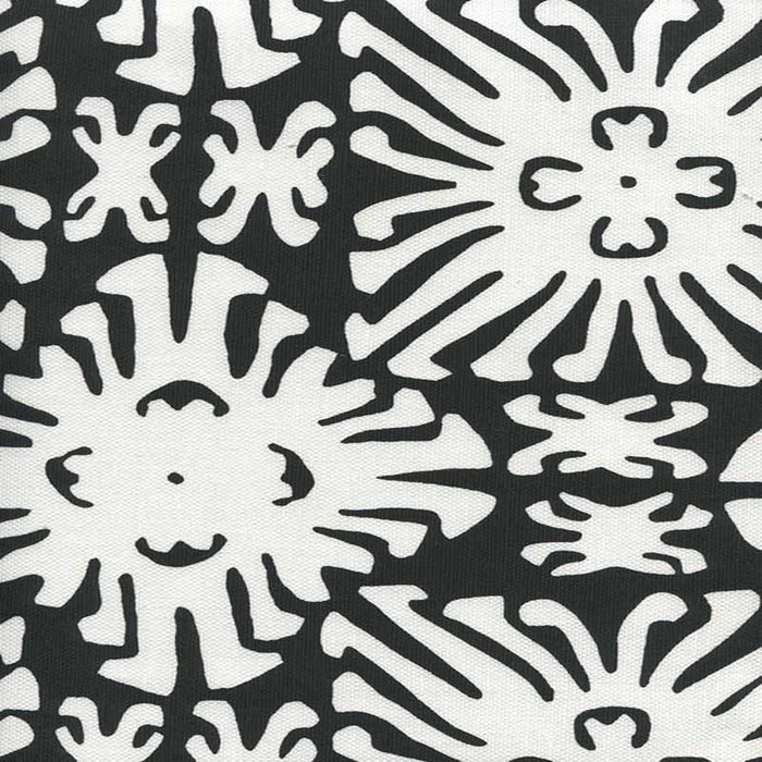 China Seas Sigourney Reverse Small Scale Black Fabric Sample 2485-09