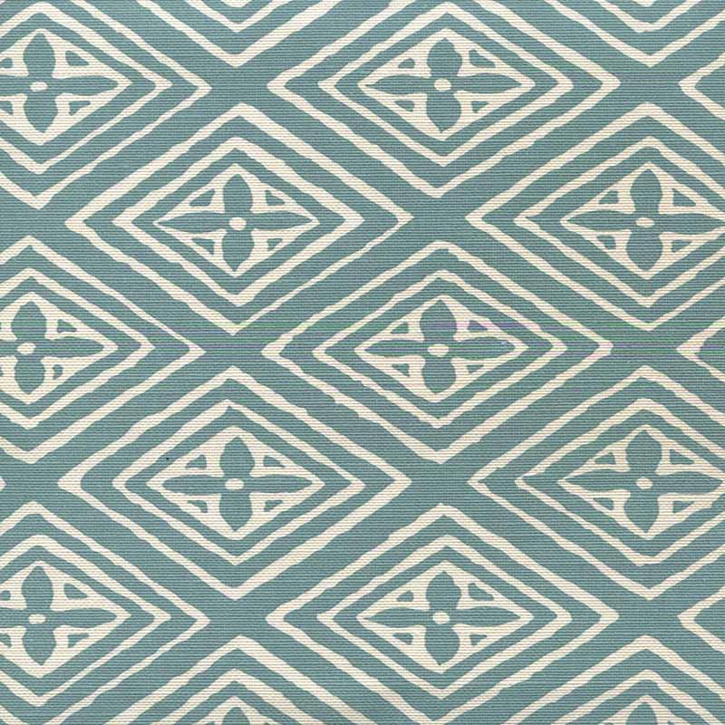 China Seas Fiorentina Turquoise Teal Fabric 2490-15