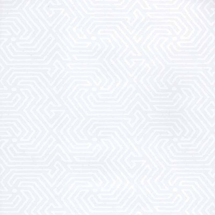 China Seas Maze White Wallpaper Sample 2510-00PV