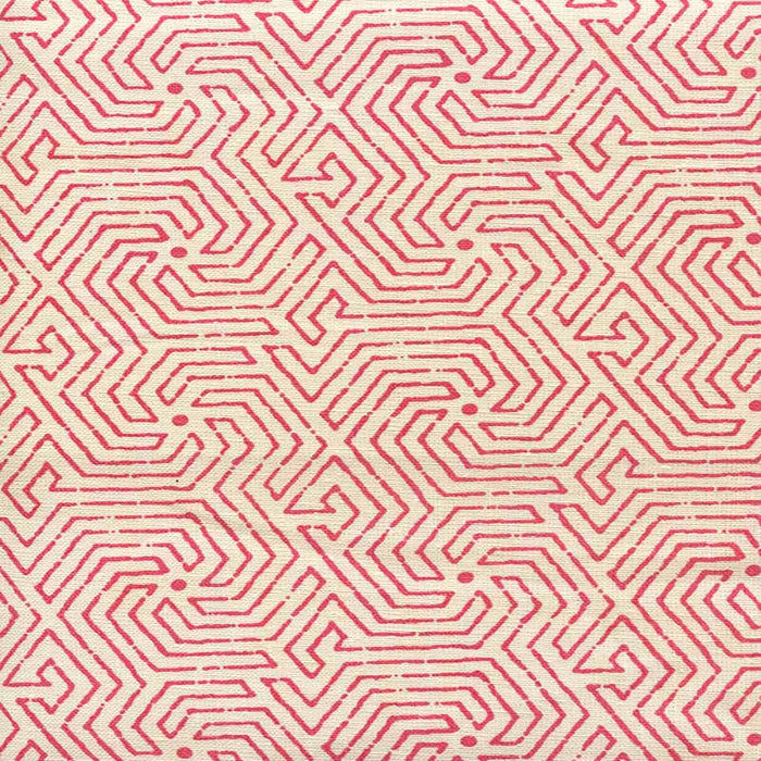 China Seas Maze Magenta Fabric Sample 2510L-02