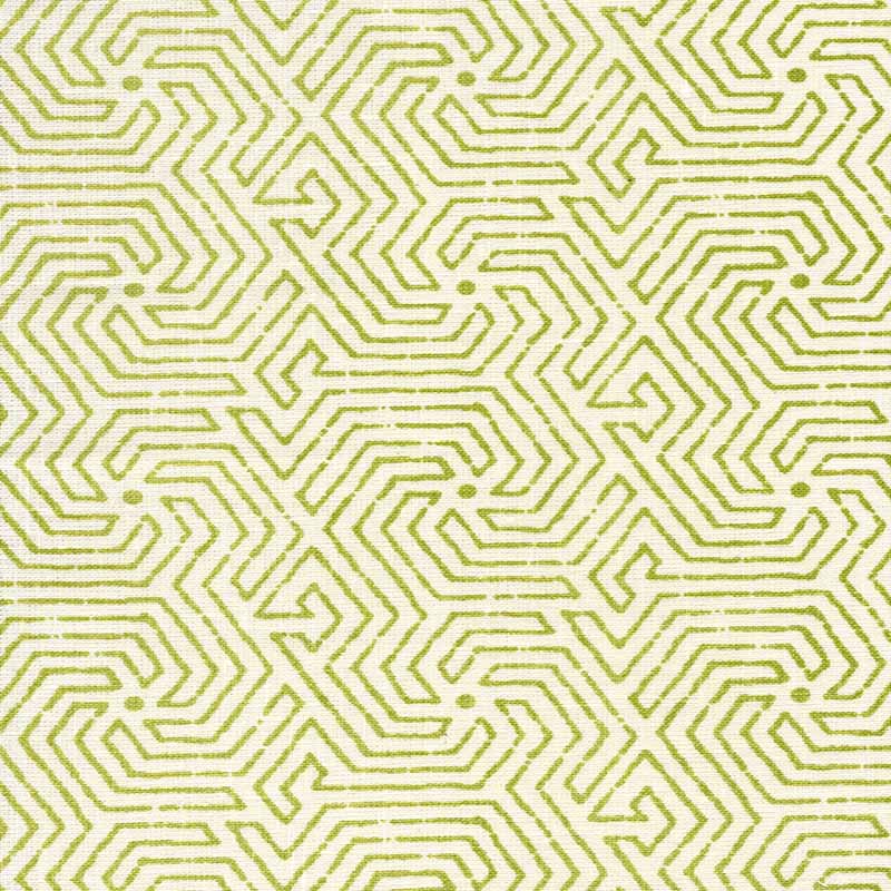 China Seas Maze Jungle Green Fabric 2510L-03