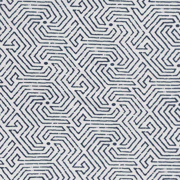 China Seas Maze New Navy Fabric Sample 2510L-05