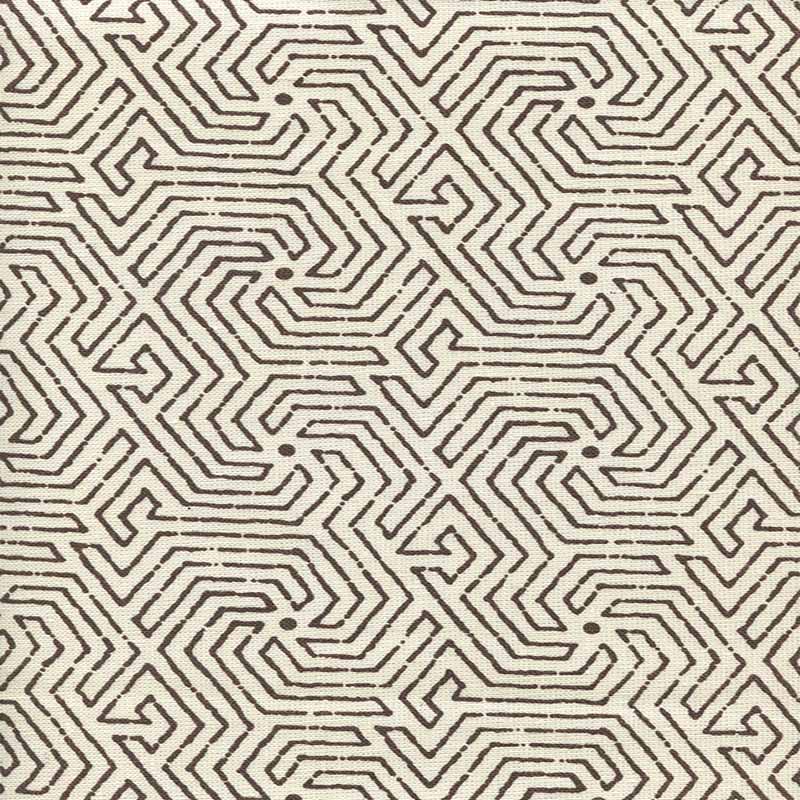 China Seas Maze Brown Fabric 2510L-07