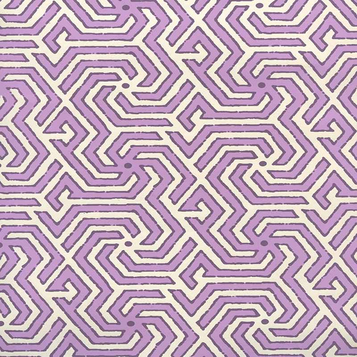 China Seas Maze Reverse Two Colors Lilac Purple Wallpaper Sample 2520-04OWP