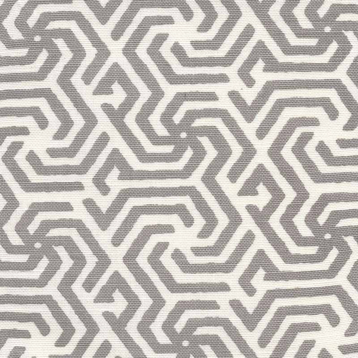 China Seas Maze Reverse One Color Grey Fabric Sample 2525R-07