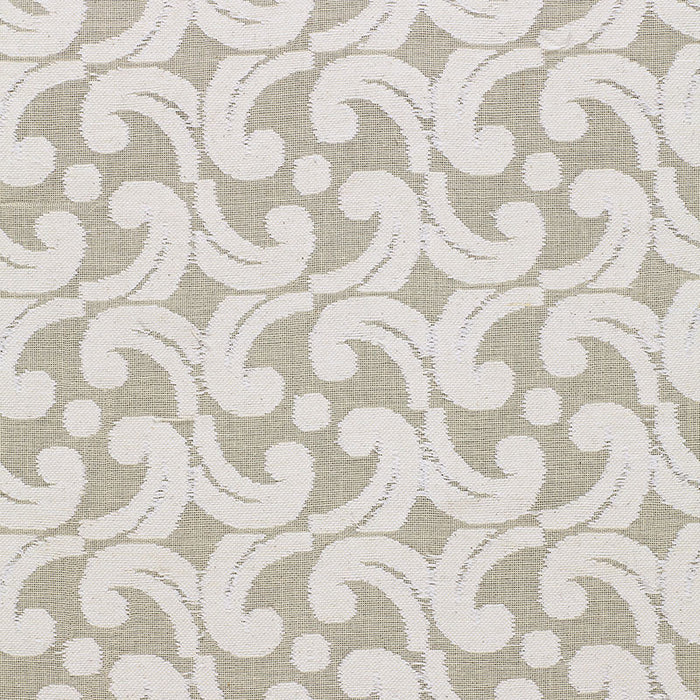 Schumacher Baroque Cutwork Natural Fabric Sample 2608480