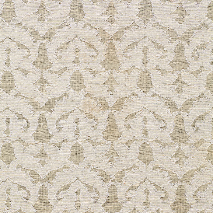 Schumacher Heart Vine Cutwork Casement Natural Fabric 2609520