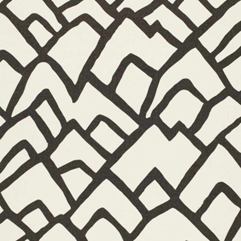 Schumacher Zimba Charcoal Fabric Sample 2644330