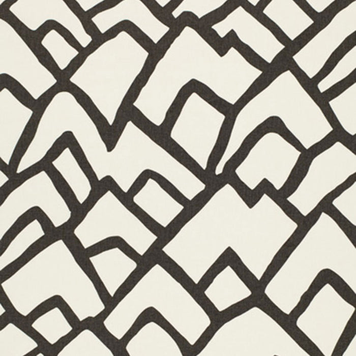 Schumacher Zimba Charcoal Fabric Sample 2644330