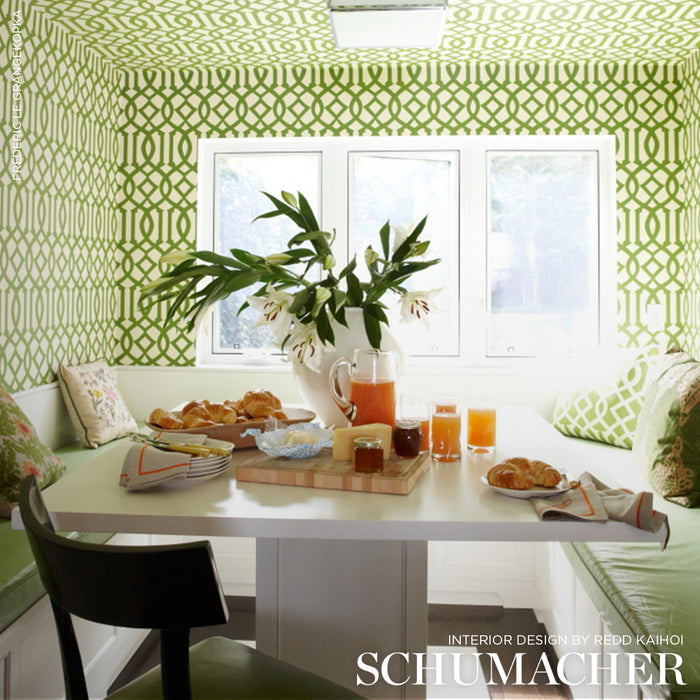 Schumacher Imperial Trellis Treillage Wallpaper 2707212