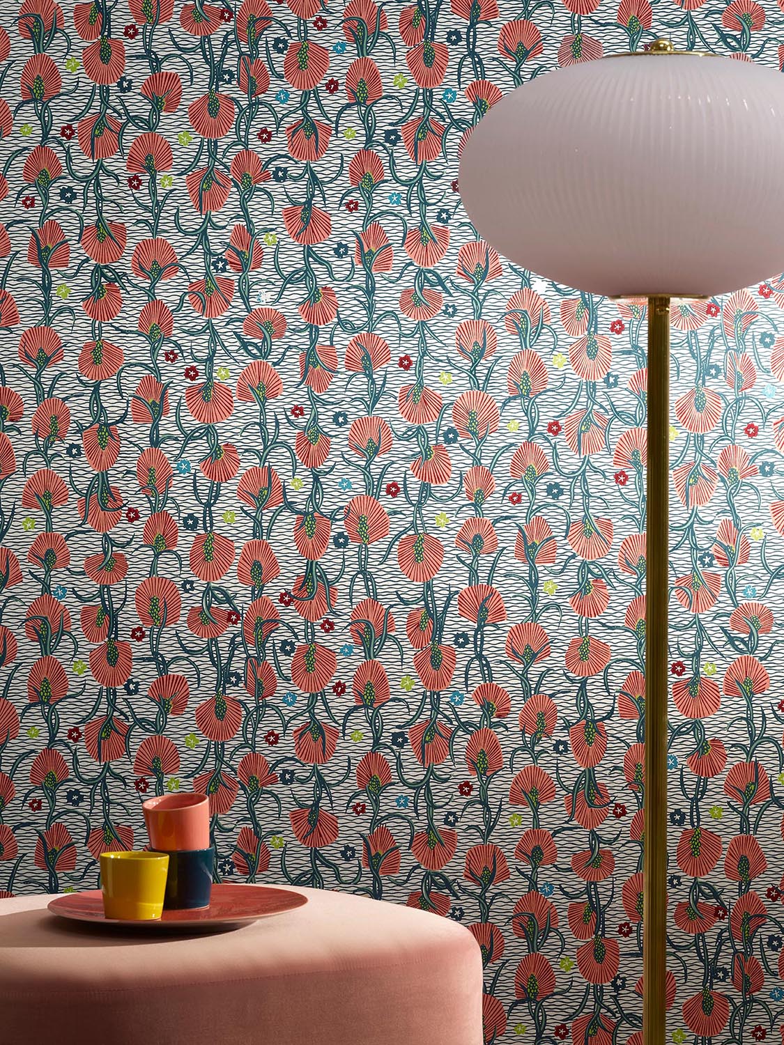 Pierre Frey Watsonia Vanille Wallpaper Sample FP545001