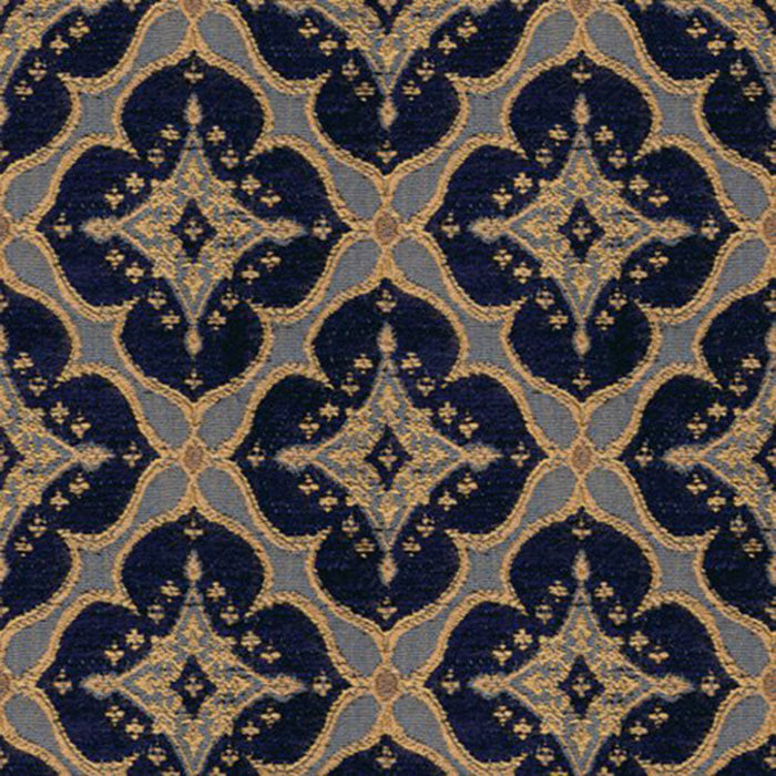 Kravet Couture Ornament Accent Indigo Fabric Sample 28828.450.0