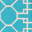 Quadrille Brighton Reverse Turquoise Fabric 300422F