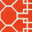 Quadrille Brighton Reverse Orange Fabric Sample 300423F