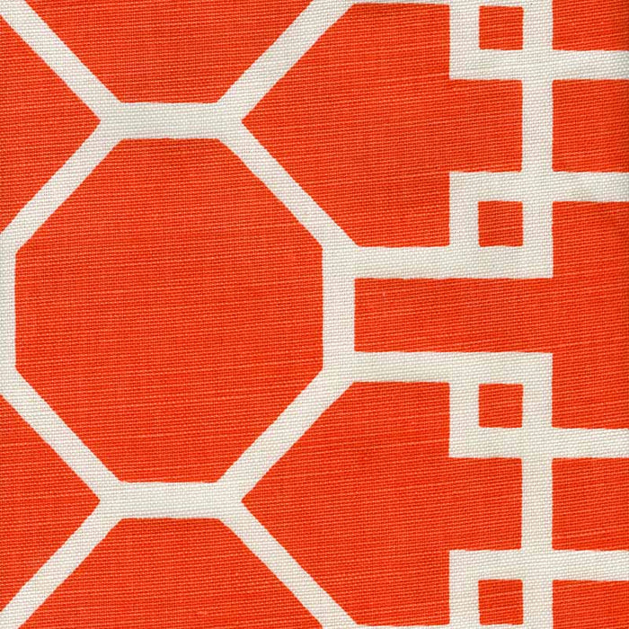 Quadrille Brighton Reverse Orange Fabric Sample 300423F