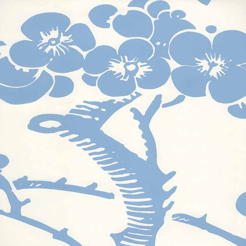 China Seas Hawthorne French Blue Wallpaper 3010-30WP