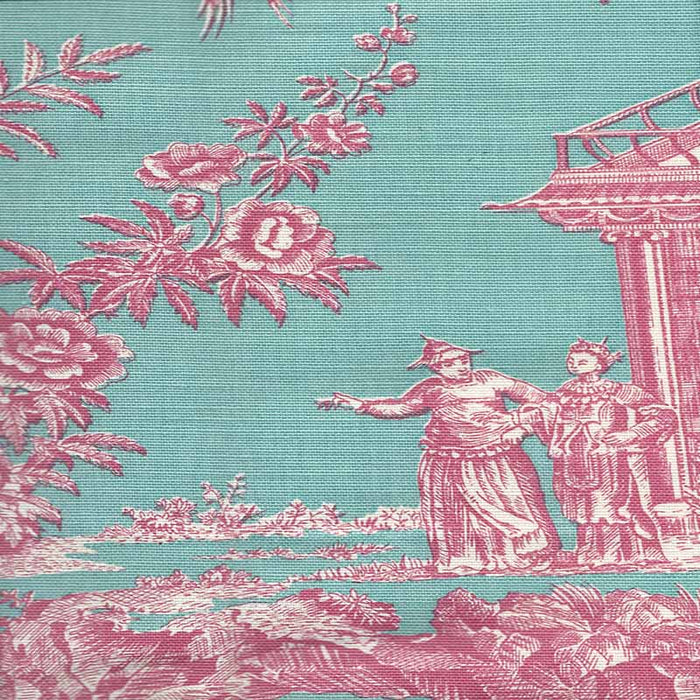 Quadrille Paradise Garden Rose Fabric 301960F