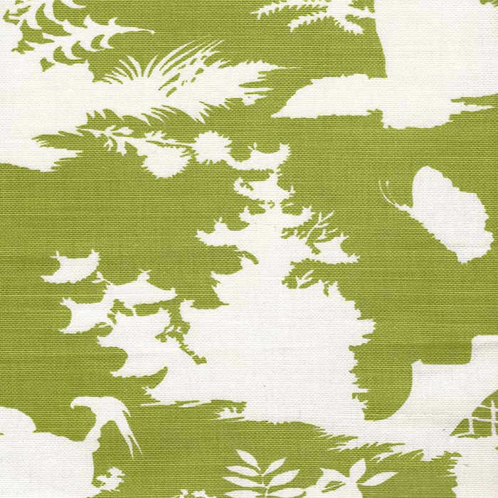 Quadrille Paradise Background Pistachio Fabric 301981F