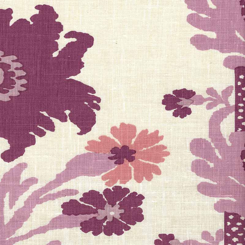 Quadrille Henriot Floral Lilacs Fabric 302043F-CU