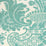 Quadrille Este Turquoise Fabric Sample 302076F