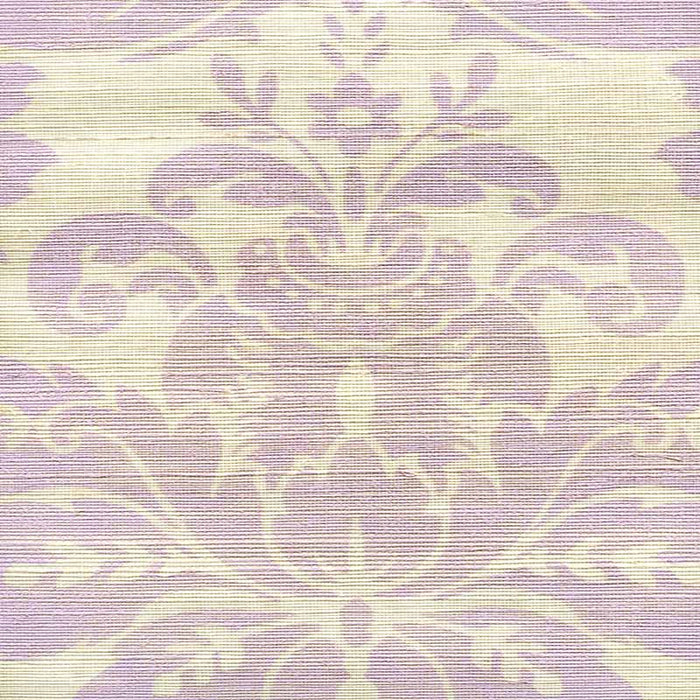 Quadrille Monty On Grasscloth Lavender Wallpaper Sample 302150R-03