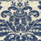 Quadrille Monty On Grasscloth Navy Wallpaper Sample 302150R-04